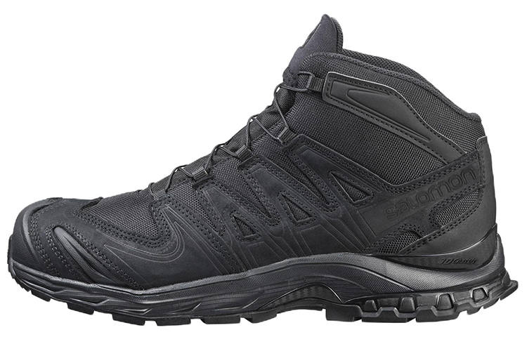 SALOMON MID EN Textile, Leather Comfortable Abrasion Resistant Mid top Mountaineering Shoes Unisex