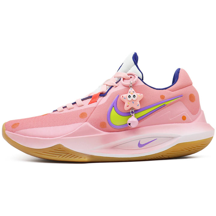 Nike Nike Precision 6 Slip Resistant Abrasion Resistant Low top Basketball Shoes Men's Pink
