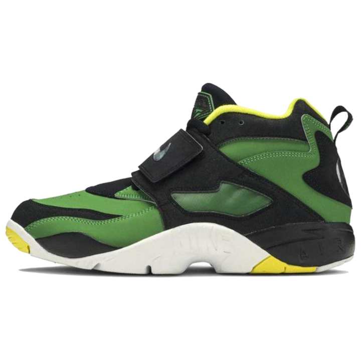 Nike Nike Air Diamond Turf Abrasion Resistant Mid top Basketball Shoes Men's Black Green