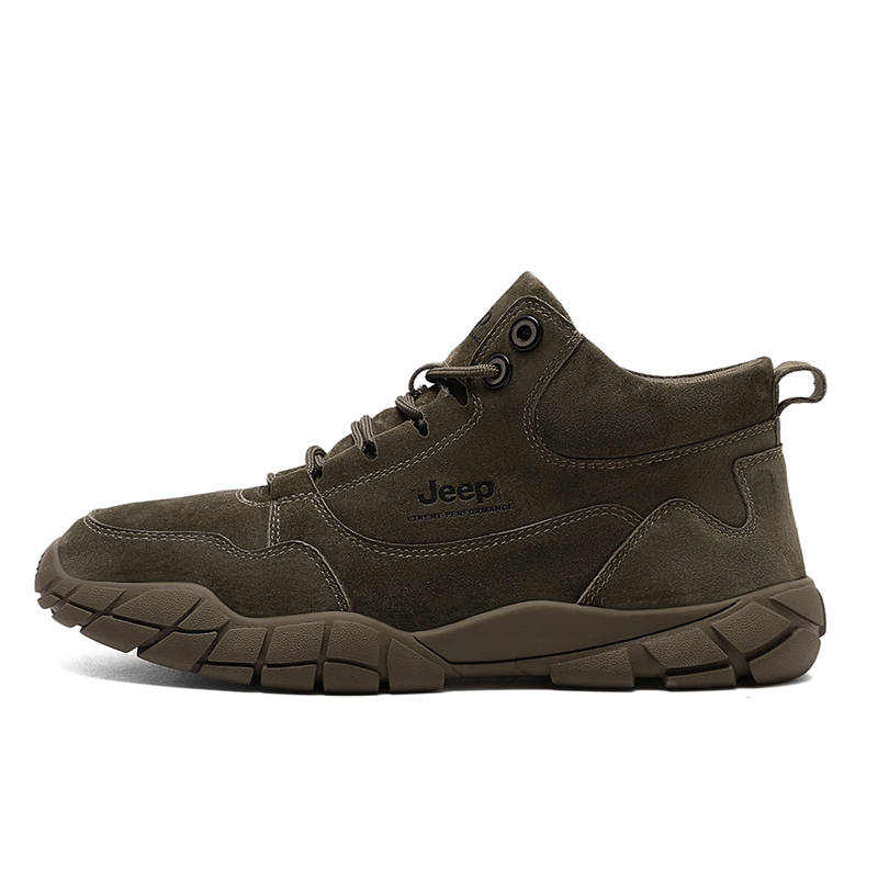 Jeep Mountaineering & Hiking Shoes Men's Mid Top Khaki