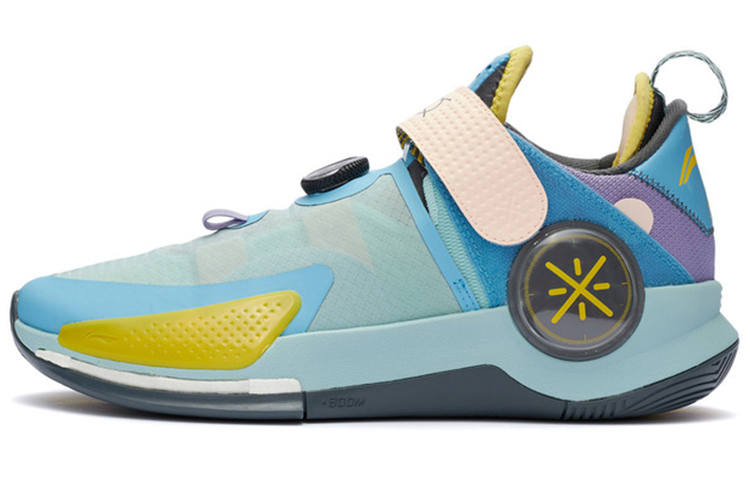 Li-Ning Li Ning Basketball Shoes Men's Low Top Egg Shell Blue/Norway Blue/Light Blue Purple