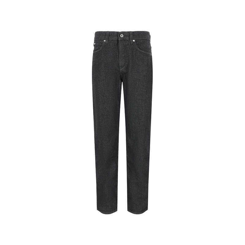 HUGO BOSS Jeans Men's Black Gray Color Moderate Straight Fit Pants