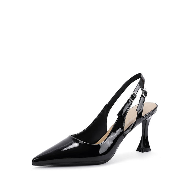 WALIBU Flared Heel High Heels 7cm Women's