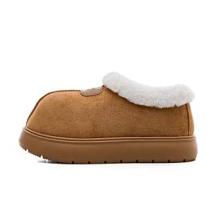 RENBEN Thermal Abrasion Resistant Fleece Lined Comfortable Ankle Length Snow Boots Women's Camel