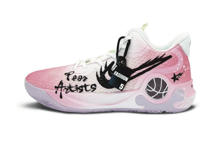 Nike Nike KD Trey 5 IX Mid top Vintage Basketball Shoes Unisex Pink Asian Version
