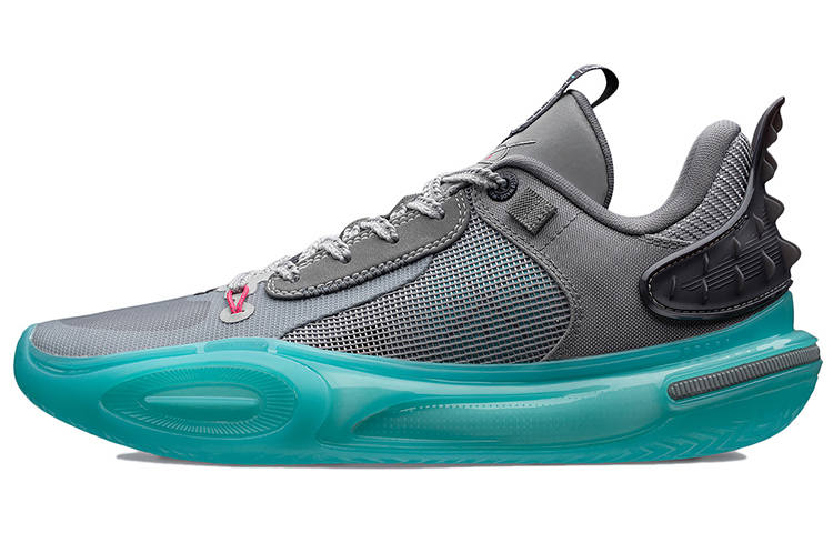 Li-Ning Li Ning All City 11 TNS Team No Sleep Abrasion Resistant Breathable Coverage Low top Basketball Shoes Men's Snow Gray