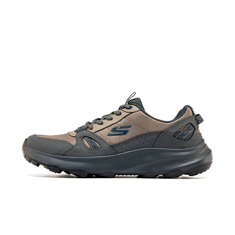 Skechers OUTDOOR Synthetic Leather Low top Mountaineering Hiking Shoes Men's Umber