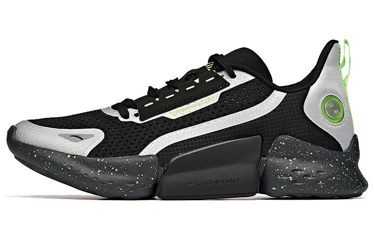 ANTA Variety Training Collection Training Shoes Men's Low Top Black/Silver/Green