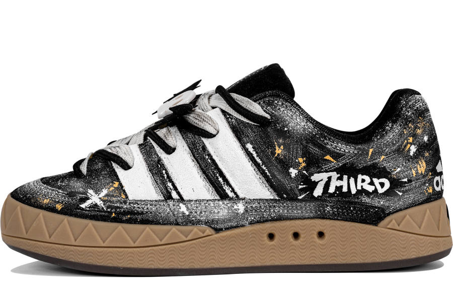 Adidas Adidas Adimatic Star Wilderness, Metal Aesthetics, Gold Foil Distressed, Luxury Streetwear Abrasion Resistant