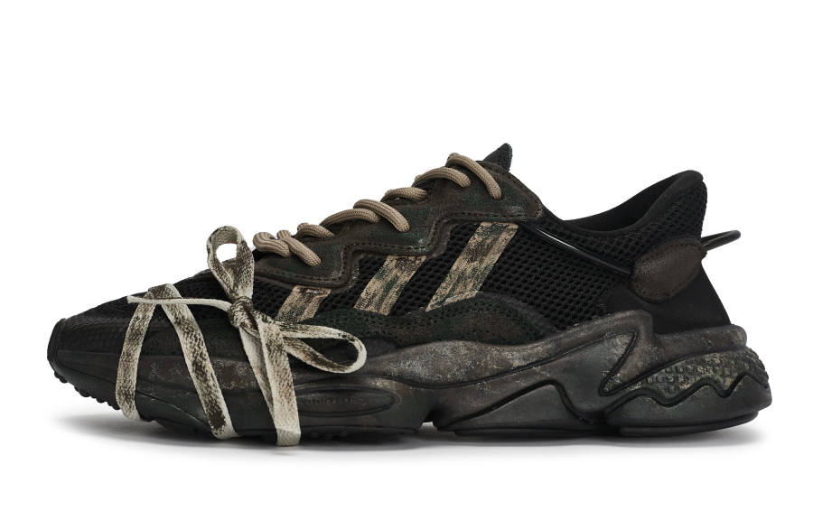 Adidas Originals Ozweego Chunky Sneakers Unisex Low Top Black/Brown