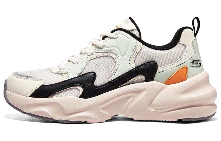 Skechers BOBS BAMINA 2 Mesh, Artificial Leather Low top Chunky Sneakers Women's White Orange