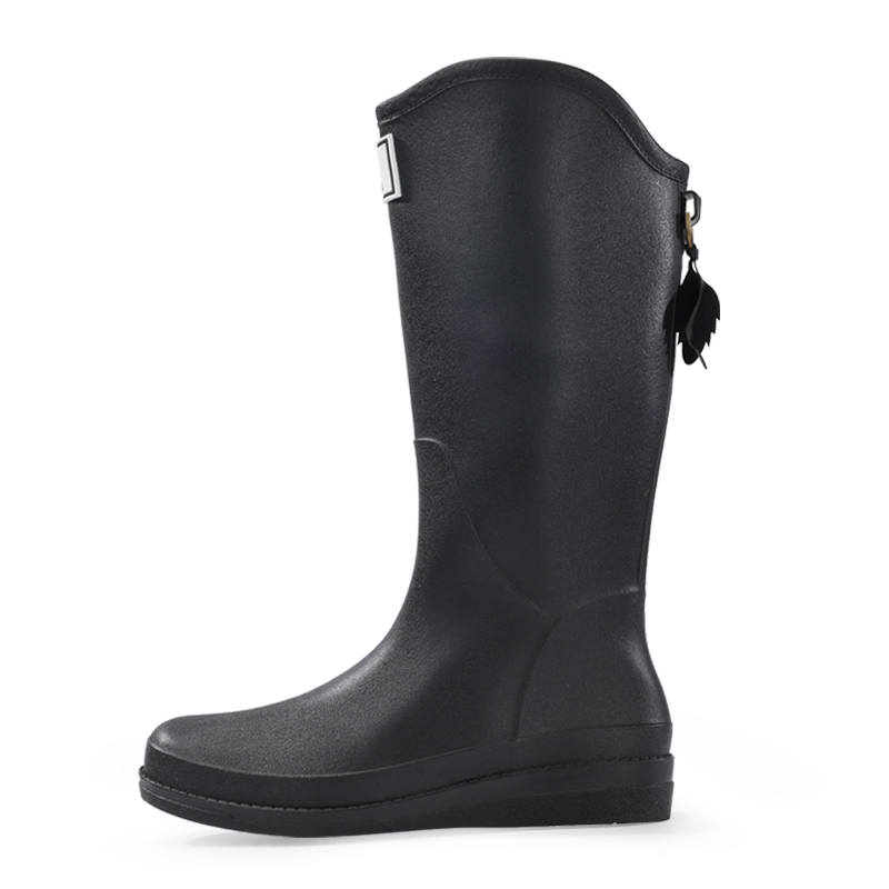 LANOUDUN Waterproof, Abrasion Resistant, Slip Resistant Rain Boots Women's Black