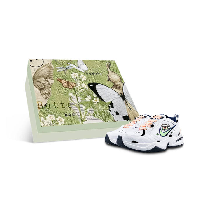 Nike Nike Air Monarch 4 Slip Resistant Low top Chunky Sneakers Unisex White Green