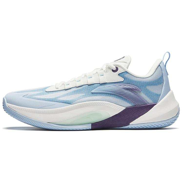 Anta Zap 1 Cushioning, Wear Resistant Low top Basketball Shoes Men's White Blue