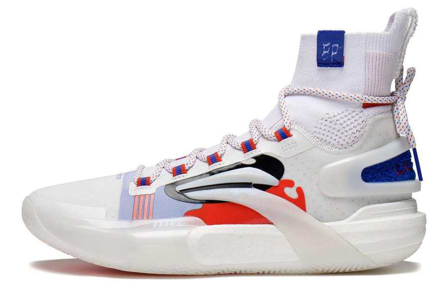 Li-Ning Li Ning Speed 9 Ultra Cushioning Slip Resistant Abrasion Resistant High top Basketball Shoes Men's White