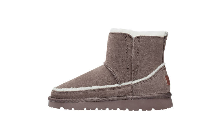 ISTEP Cow Suede Abrasion Resistant Slip Resistant Abrasion Resistant Slip Resistant Shearling Short Snow Boots Women's
