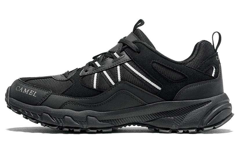 CAMEL Low top Hiking Shoes Men's Black Silver Gray
