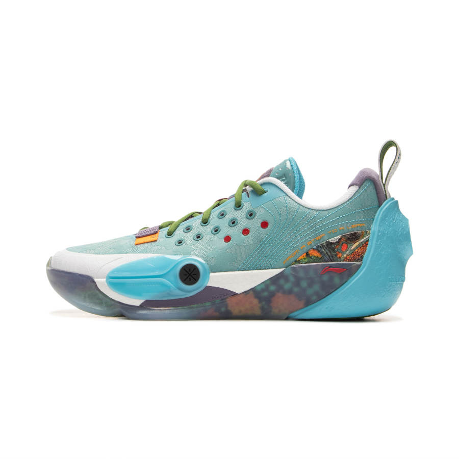 Li-Ning Li Ning All City 13 Low top Basketball Shoes Men's Blue Green