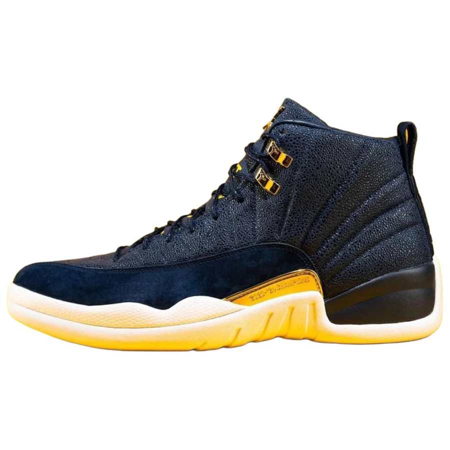 Jordan Jordan Air Jordan 12 Slip Resistant Abrasion Resistant High top Basketball Shoes Unisex Black