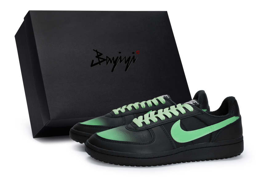 Nike Nike Field General '82 Low top Vintage Basketball Shoes Unisex Black Cyan