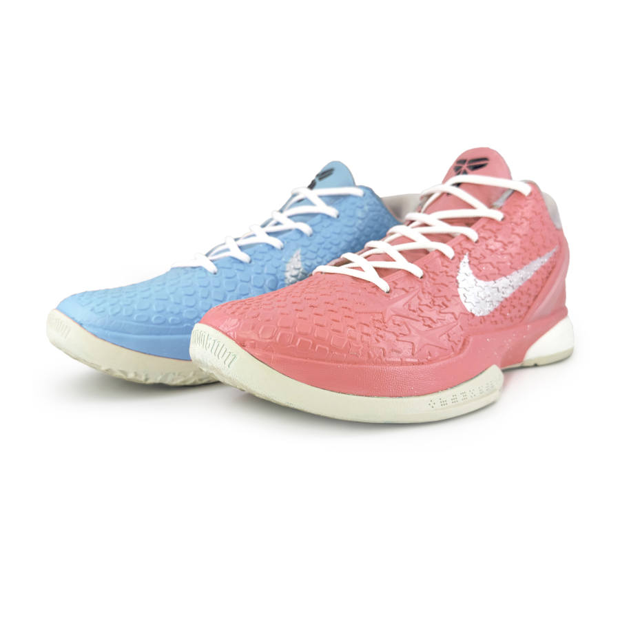 Nike Nike Zoom Kobe 6 'All Star 2.0' All Star 2.0 Cushioning, Wear Resistant Low top Basketball Shoes Men's Pink Blue