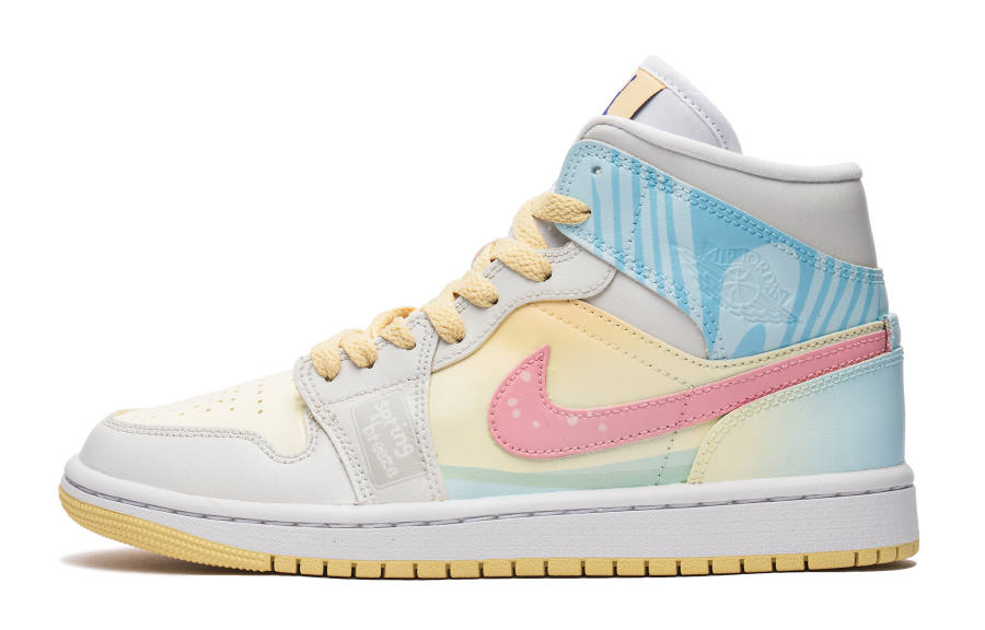 Jordan Jordan Air Jordan 1 Mid Desert Rose, Fresh Look Spring, Bubbly Heartfelt, Macaron, Fresh Cushioning Slip Resistant