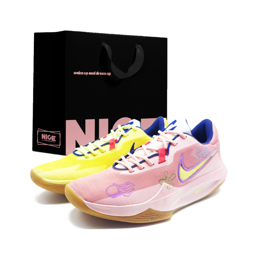 Nike Nike Precision 6 Low top Basketball Shoes Men's Pink Yellow