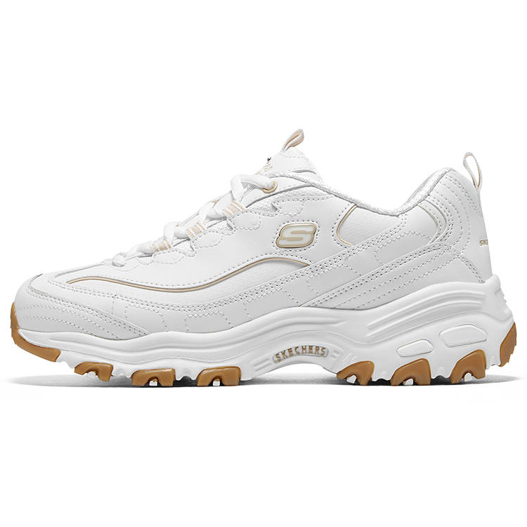 Skechers D'Lites 1.0 Low top Chunky Sneakers Women's White Yellow