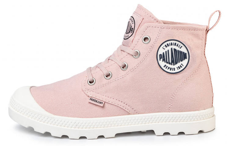 Palladium Lp Mid Cvs Abrasion Resistant Abrasion Resistant High top Canvas Shoes Women's Light Pink