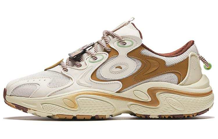 ANTA POP MART X ANTA Starlight Collection Chunky Sneakers Men's Low Top Gray Brown Yellow