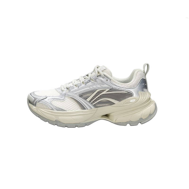 Li-Ning Li Ning Abrasion Resistant Breathable Low top Chunky Sneakers Women's