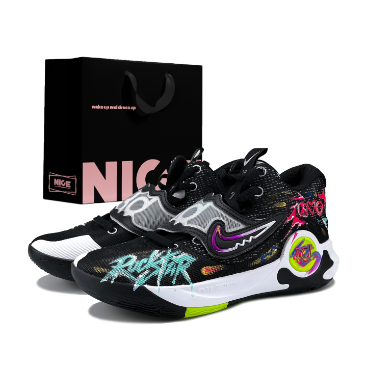 Nike Nike KD Trey 5 X Slip Resistant Abrasion Resistant Low top Basketball Shoes Men's Black