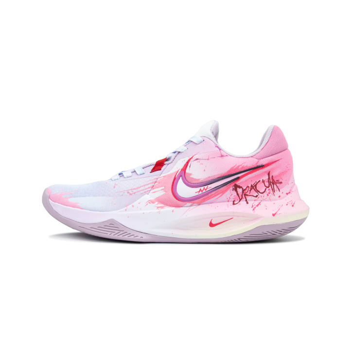 Nike Nike Precision 6 Starry Nostalgia Game Ready Abrasion Resistant Low top Basketball Shoes Men's Rose Red