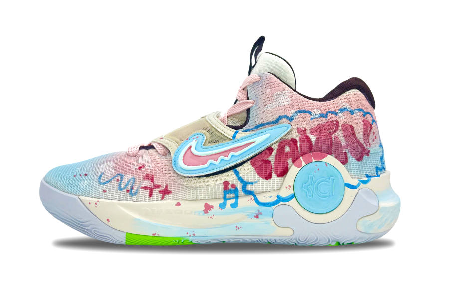 Nike Nike KD Trey 5 X Fabric Slip Resistant Abrasion Resistant Low top Basketball Shoes Men's Pink
