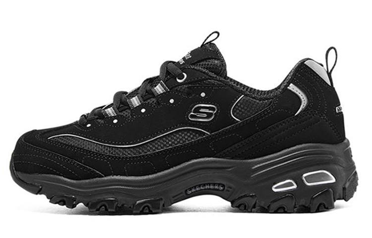 Skechers D'lites Black Silver Women's
