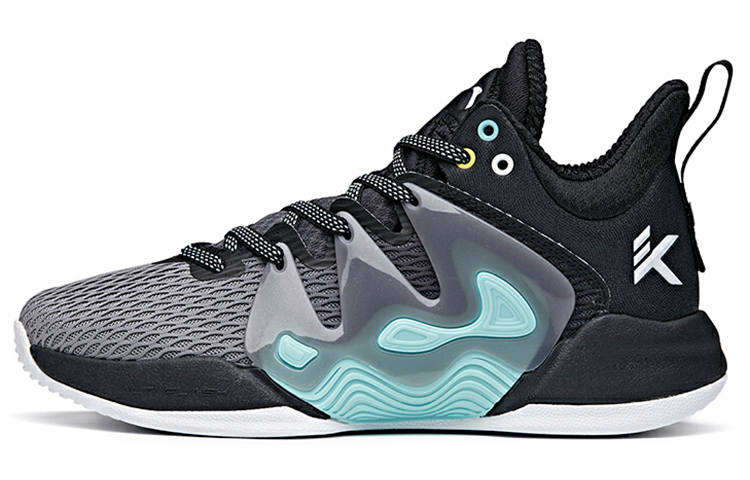 Anta Mountain 1 Abrasion Resistant Slip Resistant Low top Performance Basketball Shoes Men's Black Gray