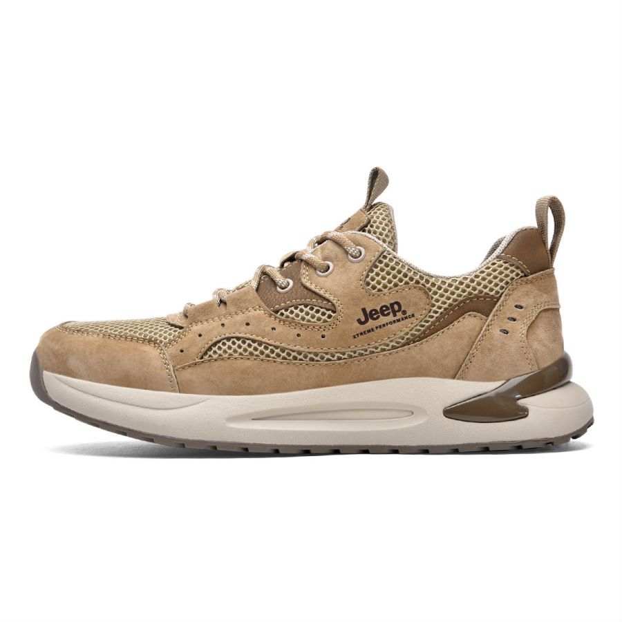 Jeep Mountaineering & Hiking Shoes Men's Low Top Khaki/Gray/Sand