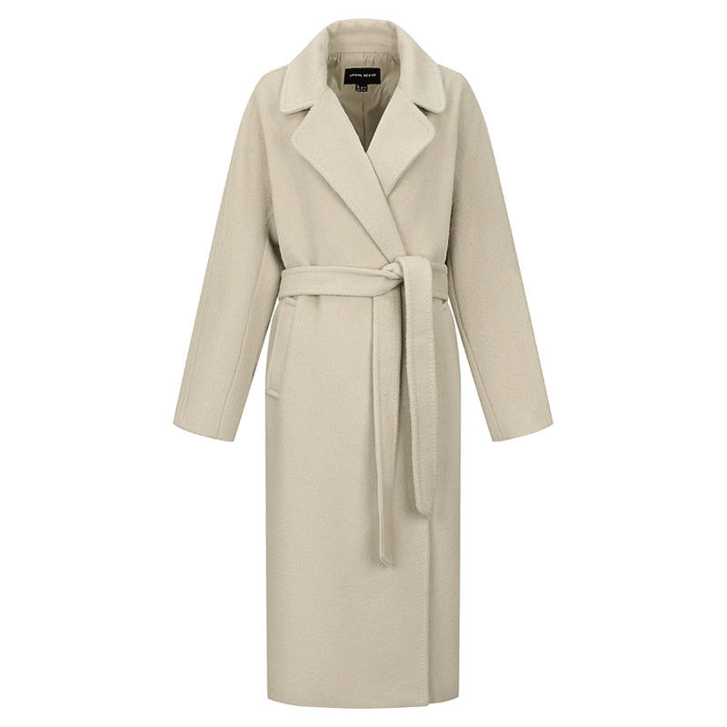 URBAN REVIVO Coats Women's Khaki Lapel Thickened