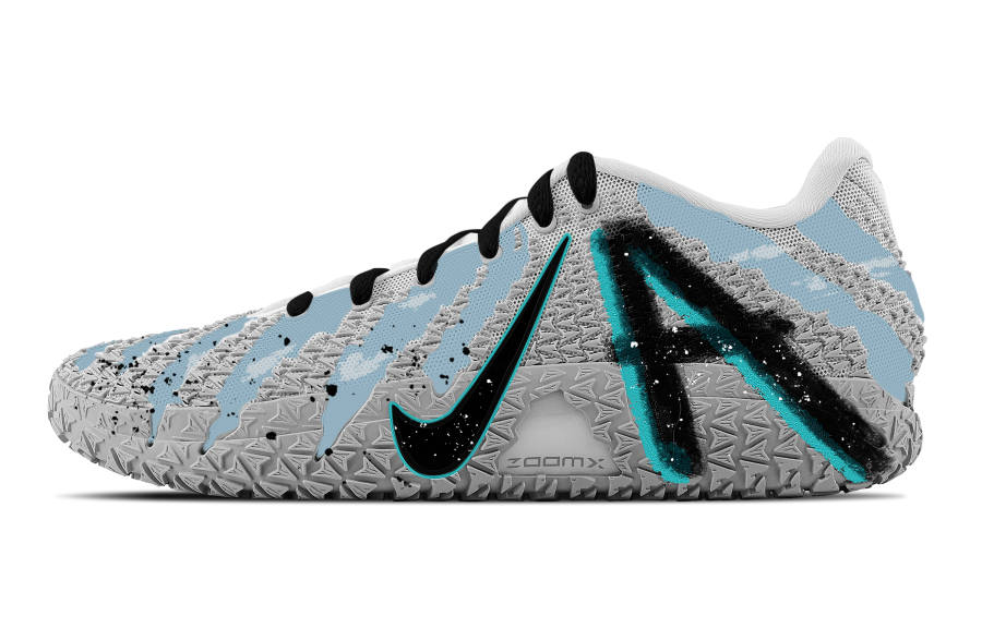 Nike Nike Ja Morant 3 Blue Moment Abrasion Resistant Low top Basketball Shoes Unisex Blue Black