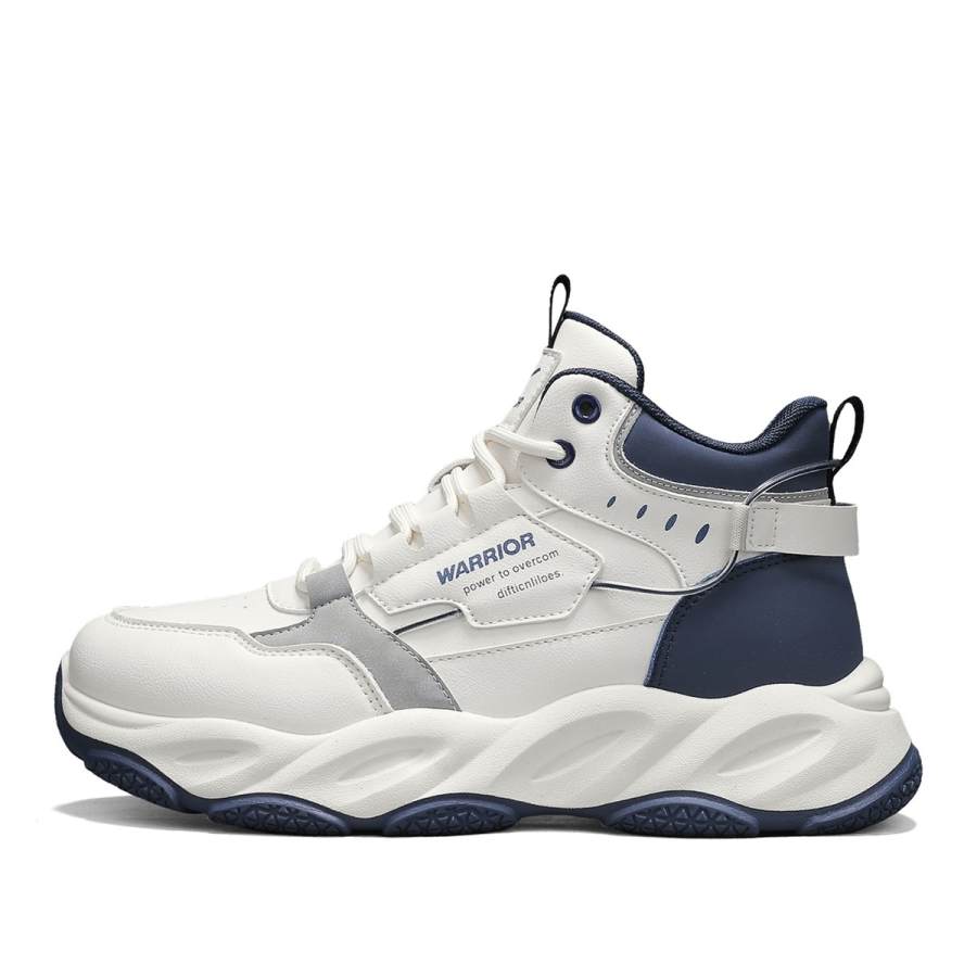 WARRIOR Abrasion Resistant Lightweight Wear resistant And Lightweight High top Chunky Sneakers Men's
