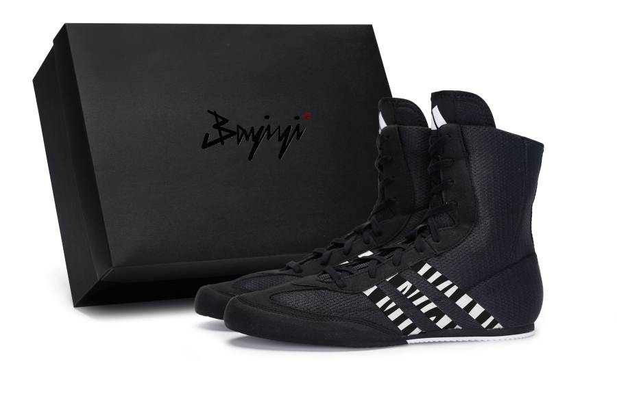 Adidas Adidas Box Hog 2.0 Abrasion Resistant Abrasion Resistant High top Training Shoes Unisex Carbon Black White