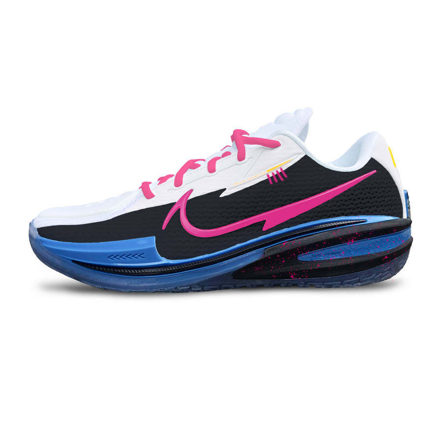 Nike Nike Air Zoom GT Cut Neon Rebound Grip Low top Basketball Shoes Unisex Black Pink