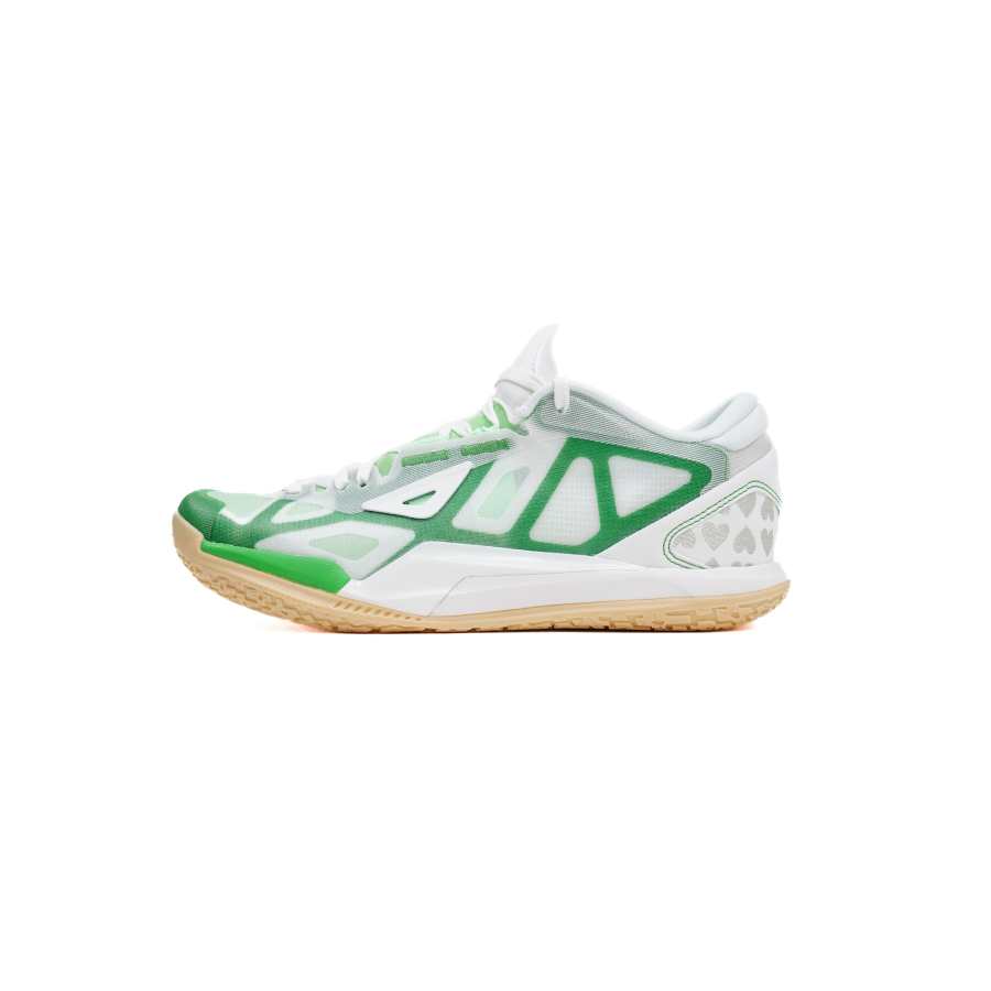 Serious Player Only Game1 Low Lucky Four Leaf Clover Low top Basketball Shoes Men's White Green
