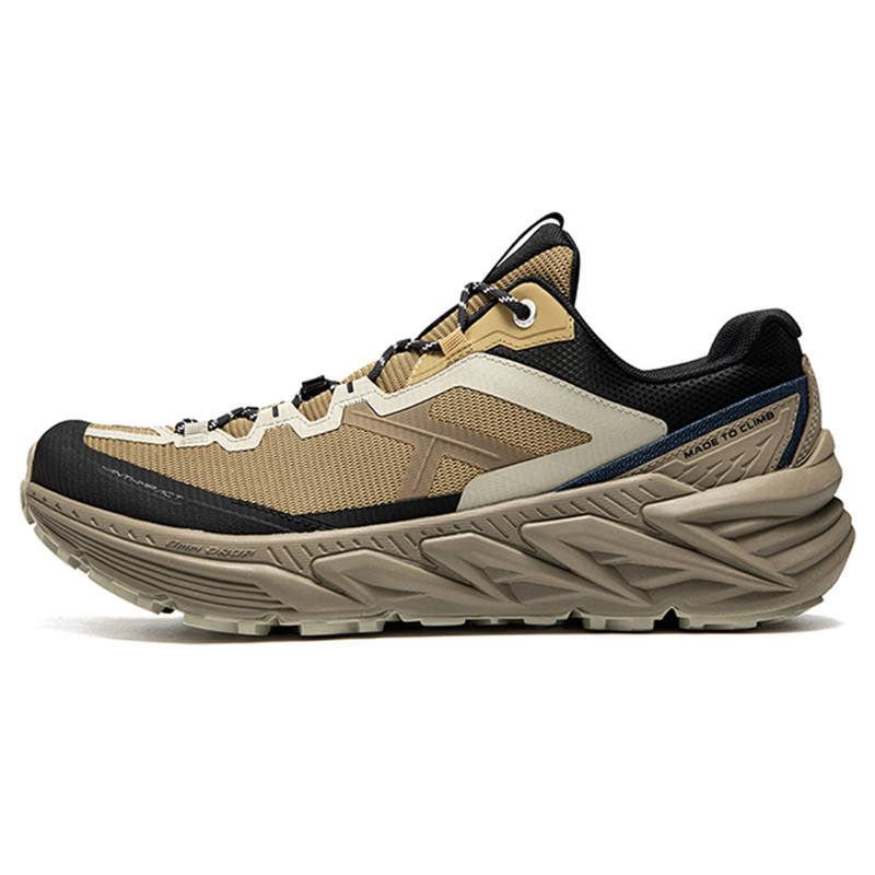 KAILAS Slip Resistant, Abrasion Resistant, Breathable Low top Hiking Shoes Men's Pale Yellow