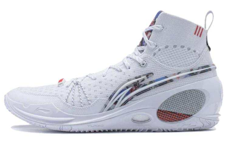 Li-Ning Li Ning Wade 808 Ultra Abrasion Resistant Breathable High top Basketball Shoes Men's White