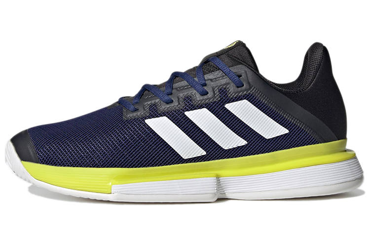 Adidas Adidas Solematch Bounce Tennis Shoes Men's Low Top Blue/Black/Yellow