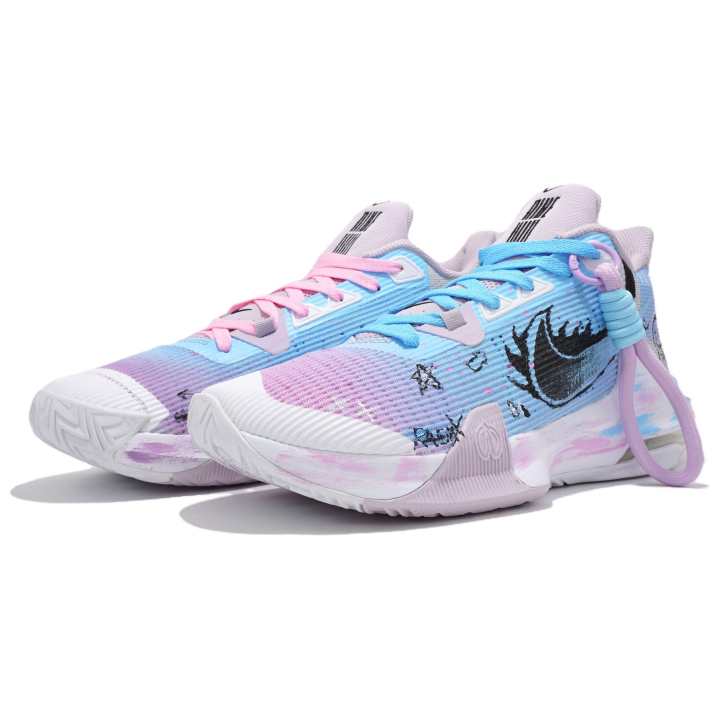 Nike Nike Air Max Impact 3 Basketball Shoes Unisex Low Top Cyan/Purple/Pink/White/Black