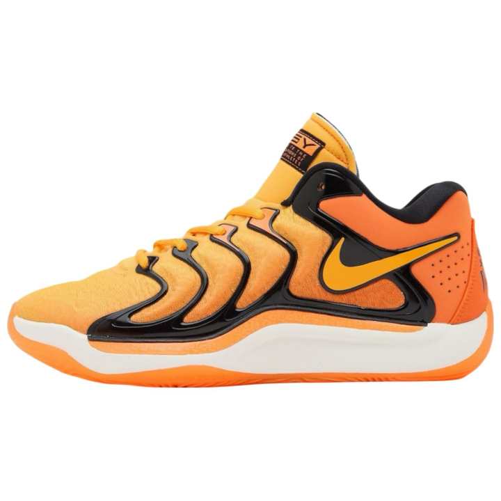 Nike Nike KD 17 Slip Resistant Abrasion Resistant Low top Basketball Shoes Unisex Orange White Black
