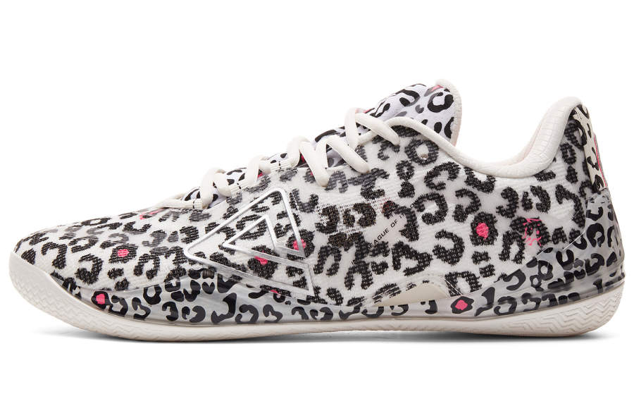 PEAK Taichi Undefeated Low top Basketball Shoes Men's White Black Pink