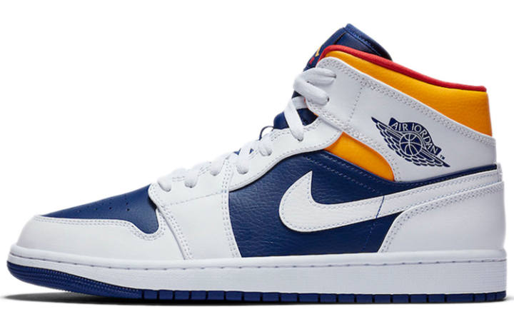 Jordan Air Jordan 1 Mid 'White Deep Royal Blue'